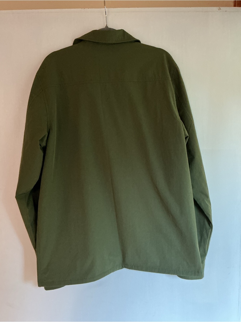 Ezekiel Men’s Large Olive Green Snap Front Utility Coach Jacket Lined - Picture 3 of 5